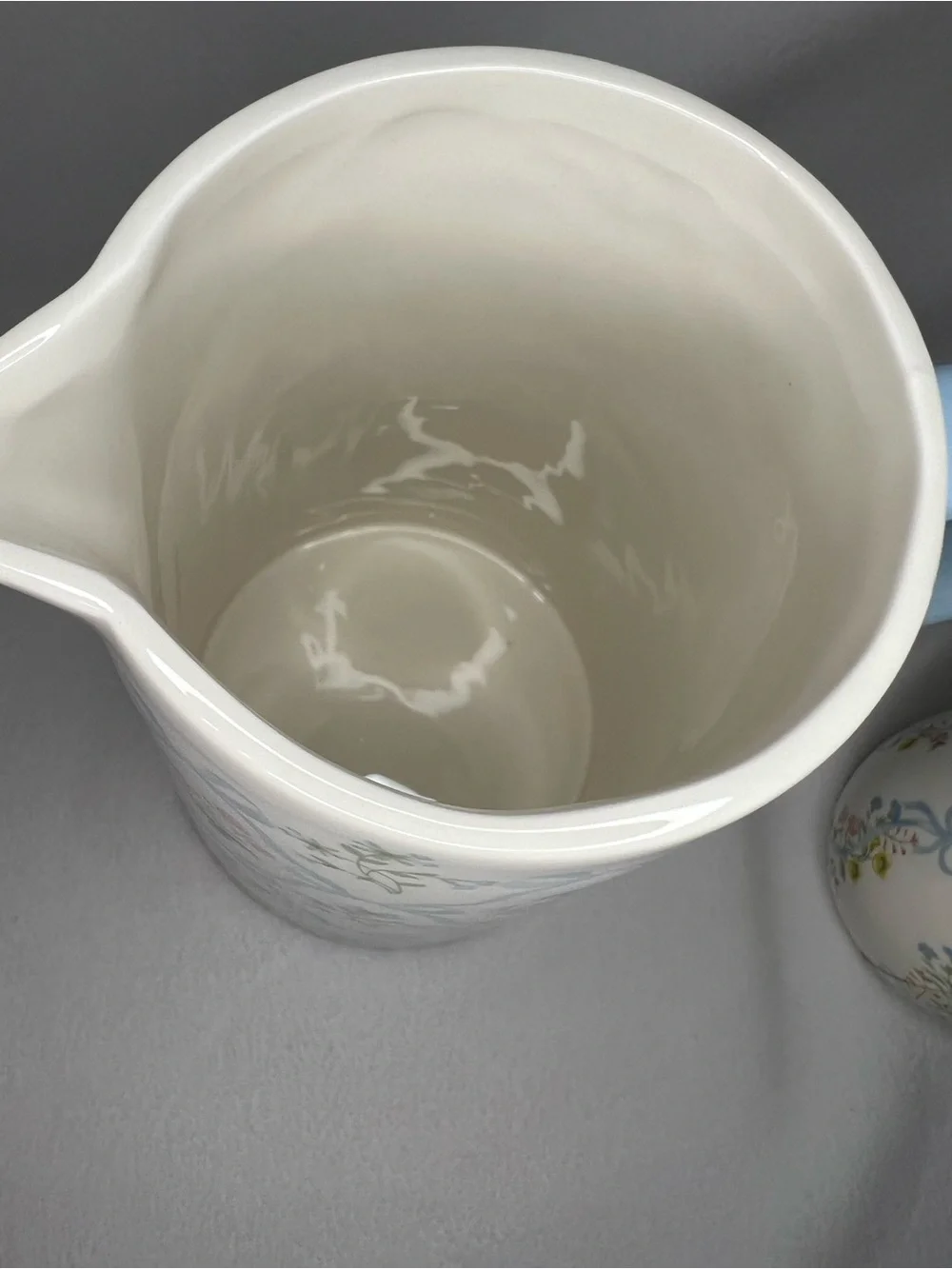 Hobby Lobby Pastel Floral Ceramic Pitcher and Sugar Jar Set
